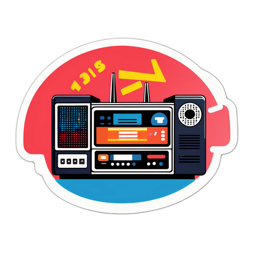 ת sticker showcasing the history of Channel 13