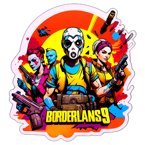 Värikäs Toimintasiluetti 'Borderlands 4':stä