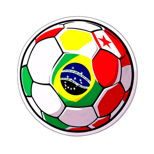 Pachet cu mingea de fotbal Brazilia - Tunisia