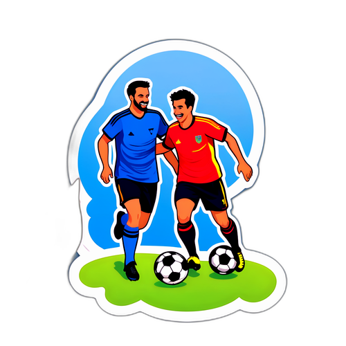 재미있는 축구를 즐기는 장면