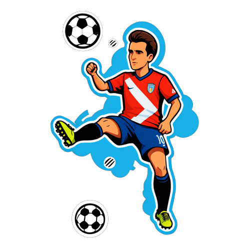 Sticker von Edoardo Bove im Fußballspiel