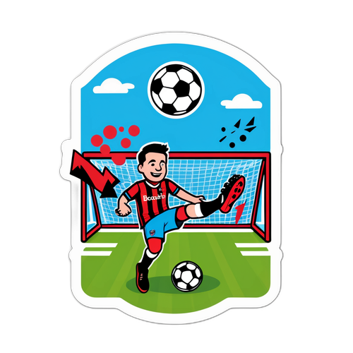 Sticker bóng đá vui nhộn