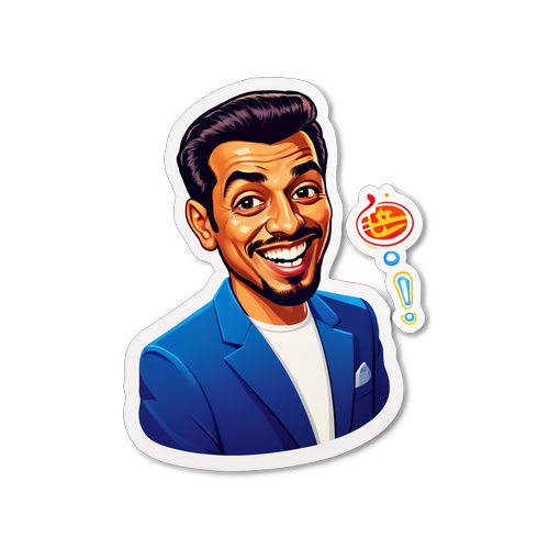 Ali Atay Karikatür Sticker Tasarımı