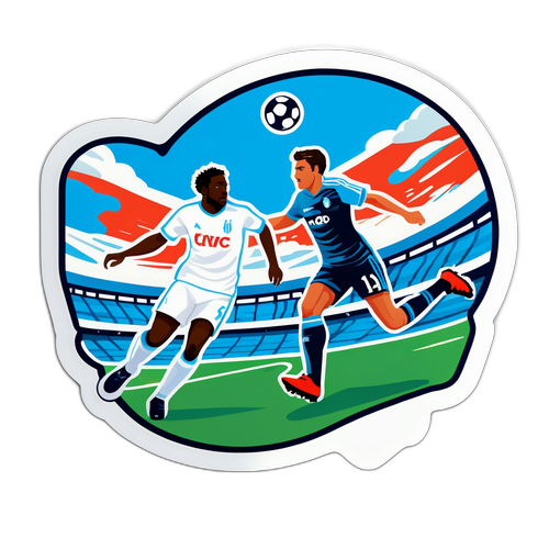 Sticker meci intens Lens vs. Marseille