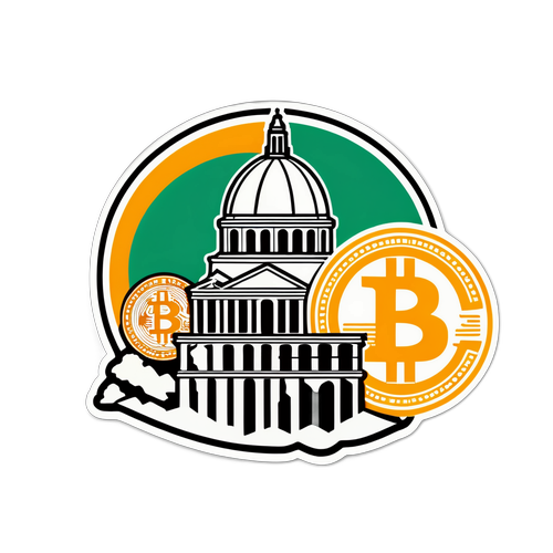 Simbolo Bitcoin e Monumenti Italiani