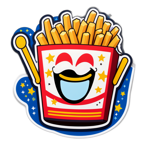 Masayang McDonald's na Sticker ng Mga Fries