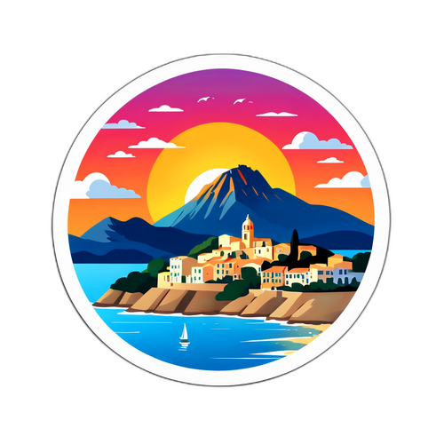 Calvi au coucher de soleil