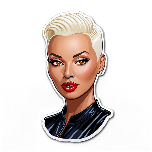 Unleash Your Boldness! Amber Rose's Iconic Fashion Portrait You Can't Miss!