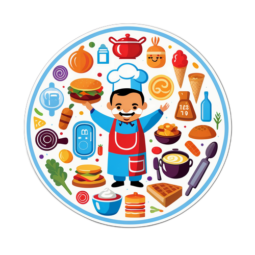 2025 MasterChef 19 Yarışmacılarını Temsil Eden Gastronomi Temalı Çıkartma