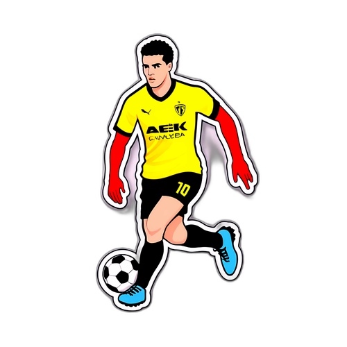 Fotballspiller i aksjon