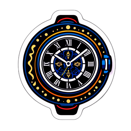 विभिन्न संस्कृतियों की अनूठी घड़ियों का फैशनेबल स्टिकर