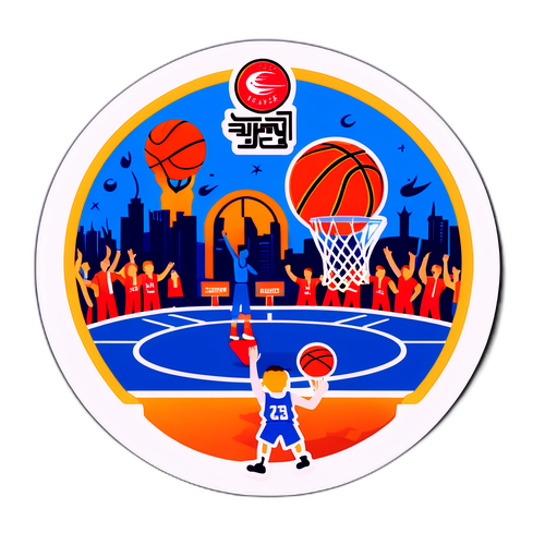 סטיקר לחגיגת כדורסל בין בני הרצליה להפועל ירושלים