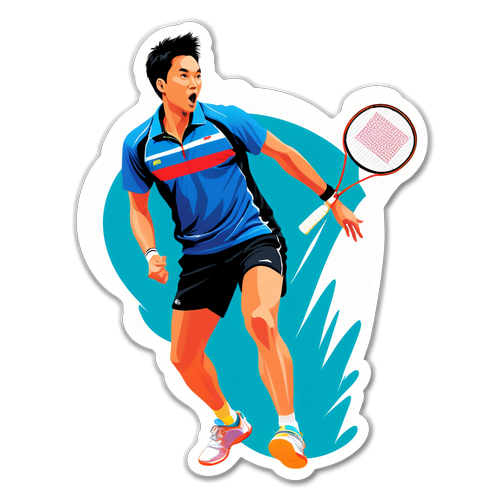 Sticker Menonjolkan Sumbangan Liew Daren dalam Badminton