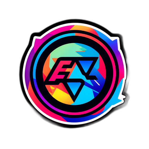 Vibrant EA Logo Sticker