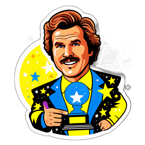 Will Ferrell med pris og komisk uttrykk