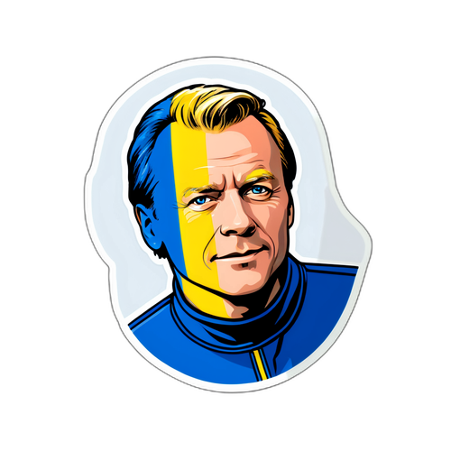 Håkan Juholt Klistermärke med Sveriges Flagga