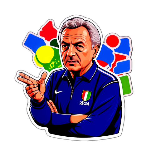 세리에 A 유명 감독들의 축구 전술 스티커