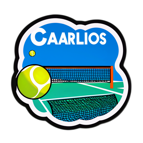 Bóng tennis bay qua lưới