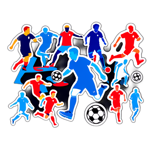 Стікери на тему футбольної гри