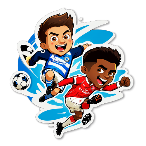 Stiker Energetik Pertandingan Brighton vs Arsenal