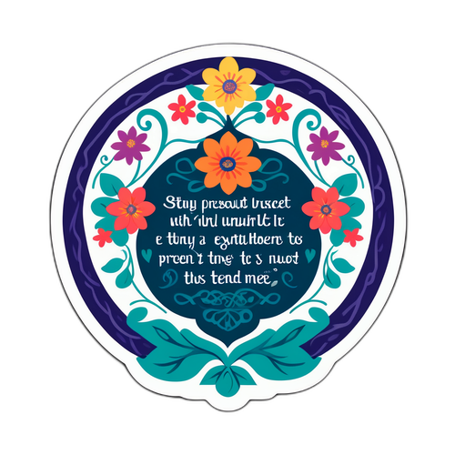 वर्तमान में रहें - ध्यान Sticker