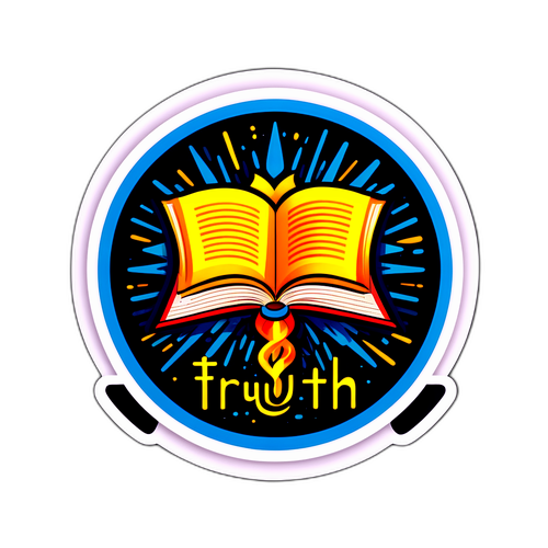 Inspiroiva tarra "Totuudesta" ja vaikeuksien voittamisesta