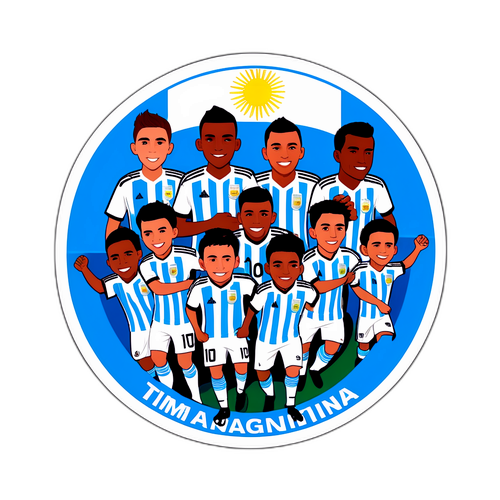 Stiker Semangat Timnas Argentina