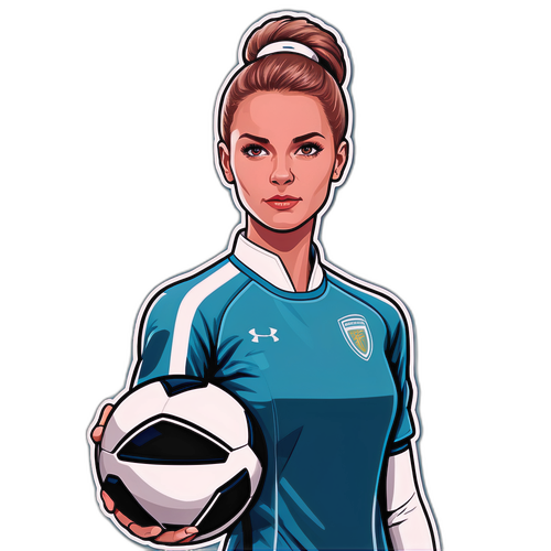 Framtida version av Magdalena Eriksson i en futuristisk fotbolluniform