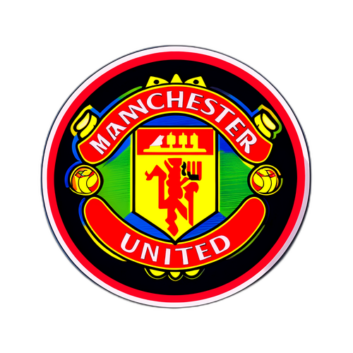 맨체스터 유나이티드 팬 문화를 표현한 스티커