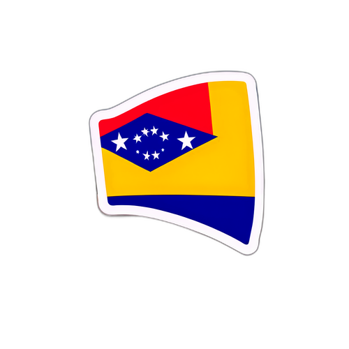 Vlag van Kaapverdië op een Strand