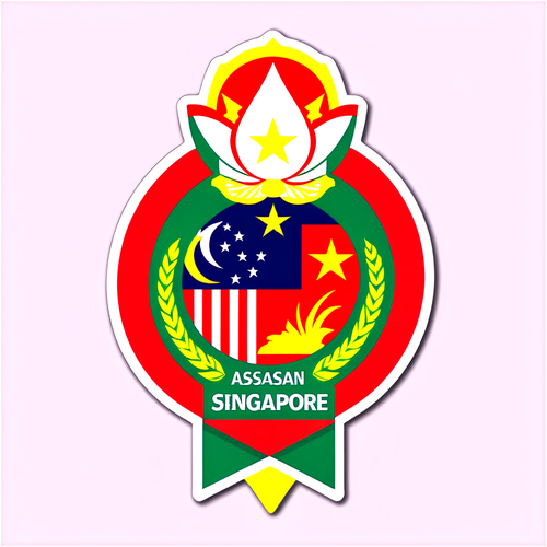 新加坡與越南的ASEAN冠軍獎盃貼紙