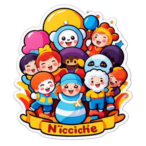 魅力的なニッチッチのイラスト