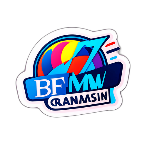 Autocollant avec le logo BFMTV