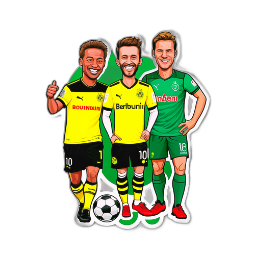 Sticker hài hước giữa Dortmund và Werder Bremen