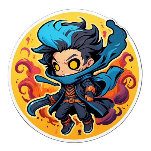 Создайте наклейку с персонажами из Бездны