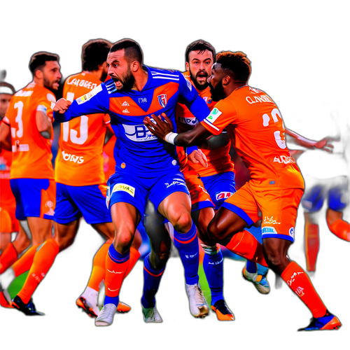 Tangkapan Aksi Mendebarkan Pemain Lorient dan Lyon