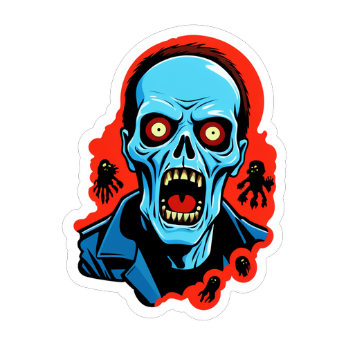 Kemunculan Zombi! Sticker Mengerikan yang Bakal Membuat Anda Takut