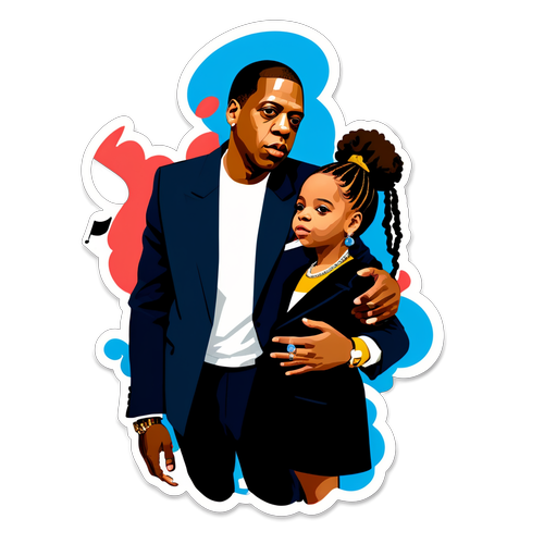 Jay-Z og Blue Ivy Sticker