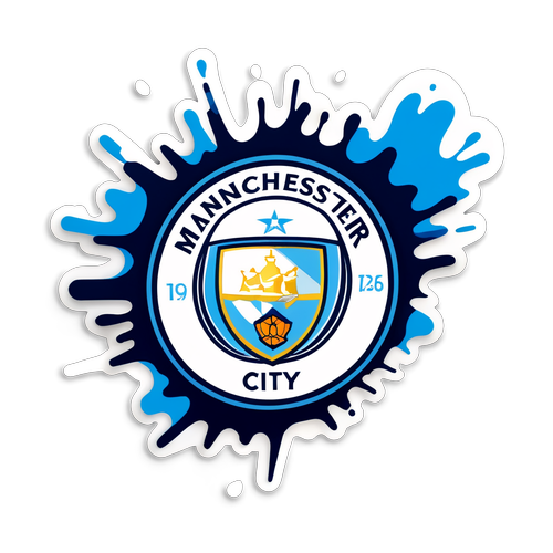 Jalkapallon tarra Manchester Cityn väreillä