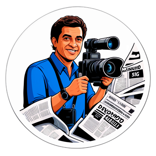 Adesivo Roberto Marinho em Ação