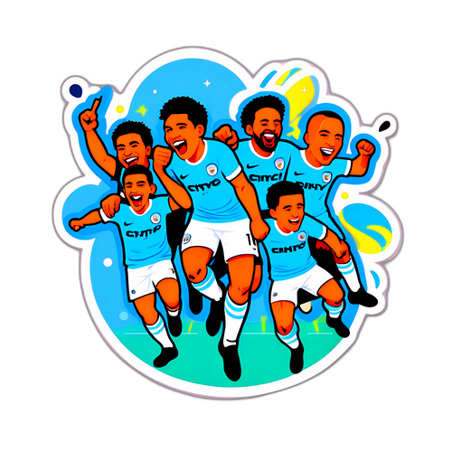 Stiker Keceriaan Sokongan Man City