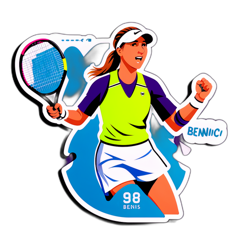 Belinda Bencic tenisz matrica motiváló üzenetekkel