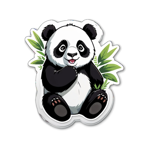 Cutest Panda Sticker You've Ever Seen! Transform Your Belongings with Adorable Charm!