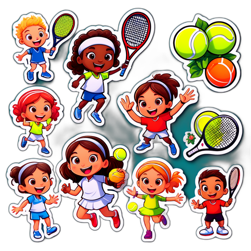 टेनिस का जादुईSticker