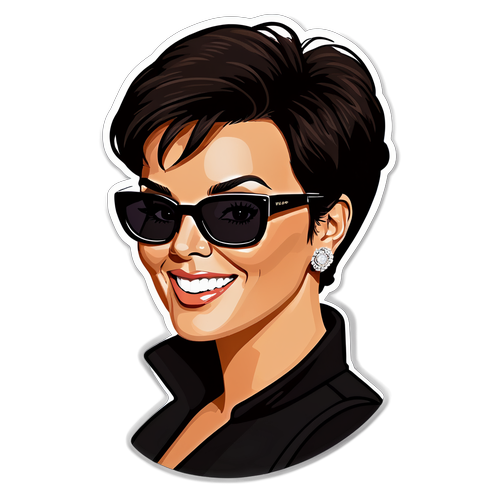 Sticker chic de Kris Jenner