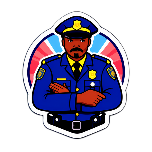 Polisuniform med gemenskapssymbolik