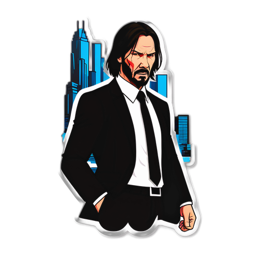 Adesivo di un Assassino Stilizzato