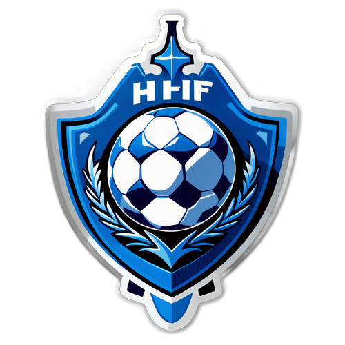 Logo Hoffenheim dengan Elemen Bola Sepak