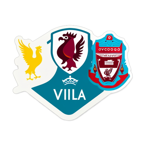 Aston Villa és Liverpool Logó Ünneplése