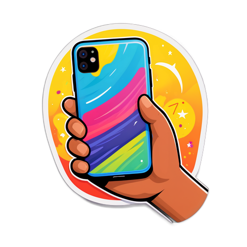 아이폰 루머를 바탕으로 한 스티커 디자인